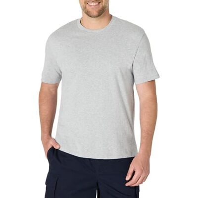 Amazon Essentials Herren T-Shirt mit lockerer Passform, Mittelgrau Meliert, XS Amazon Essentials Herren T-Shirt mit lockerer Passform, Mittelgrau Meliert, XS