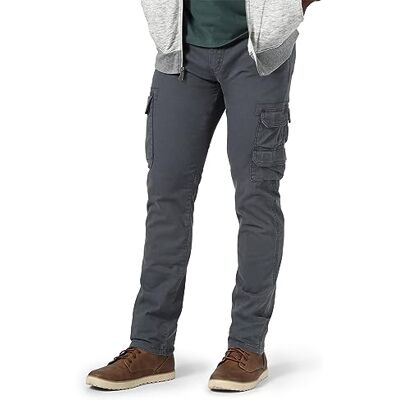 Wrangler Authentics Herren-Cargohose, regulär, schmal zulaufend, Zinn, 31W / 32L Wrangler Authentics Herren-Cargohose, regulär, schmal zulaufend, Zinn, 31W / 32L