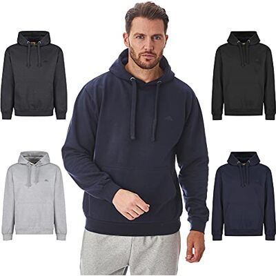 Iron Mountain Weicher Fleece-Pullover mit Kapuze für Herren, umweltfreundliches Oberteil aus wiedergewonnenem Garn, Marine, XL Iron Mountain Weicher Fleece-Pullover mit Kapuze für Herren, umweltfreundliches Oberteil aus wiedergewonnenem Garn, Marine, XL