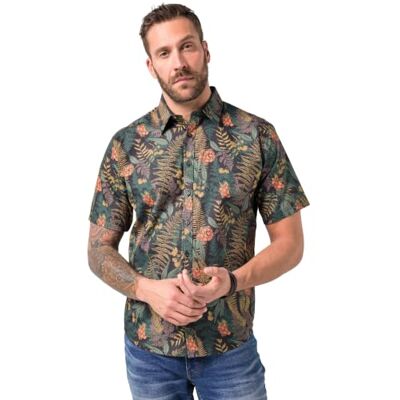 JP 1880 Herren große Größen Übergrößen Menswear L-8XL Hemd, Halbarm, florales Muster, Kentkragen, Modern Fit Dunkelbraun 3XL 846019349-3XL JP 1880 Herren große Größen Übergrößen Menswear L-8XL Hemd, Halbarm, florales Muster, Kentkragen, Modern Fit Dunkelbraun 3XL 846019349-3XL