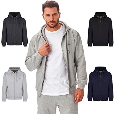 Iron Mountain Herren Hoodie mit Reißverschluss Fleece – Kapuzenjacke Baumwollmix mit Kängurutasche, Zip Sweatshirt Workwear für Freizeit Sport Alltag (Hellgrau, XXL) Iron Mountain Herren Hoodie mit Reißverschluss Fleece – Kapuzenjacke Baumwollmix mit Kängurutasche, Zip Sweatshirt Workwear für Freizeit Sport Alltag (Hellgrau, XXL)