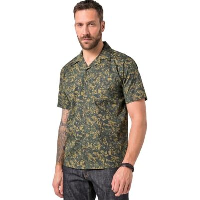 JP 1880 Herren große Größen Übergrößen Menswear L-8XL Hemd, Halbarm, Cuba-Kragen, floraler Druck, Cuba Fit dunkelgrün 4XL 846037123-4XL JP 1880 Herren große Größen Übergrößen Menswear L-8XL Hemd, Halbarm, Cuba-Kragen, floraler Druck, Cuba Fit dunkelgrün 4XL 846037123-4XL