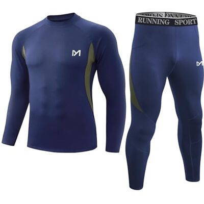 MeetHoo Thermounterwäsche Herren Set Funktionsunterwäsche Skiunterwäsche Elastisch Atmungsaktiv, Warmes Innenfleece, Weich Warme Unterwäsche, Thermounterhemd Thermounterhose Männer MeetHoo Thermounterwäsche Herren Set Funktionsunterwäsche Skiunterwäsche Elastisch Atmungsaktiv, Warmes Innenfleece, Weich Warme Unterwäsche, Thermounterhemd Thermounterhose Männer