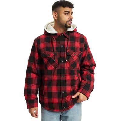 Brandit Lumberjacket Hooded, red/Black, Größe XL Brandit Lumberjacket Hooded, red/Black, Größe XL