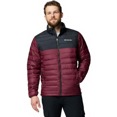 Columbia Herren Powder Lite 2 Jacket Pufferjacke, Rich Wine, Schwarz, XXL EU Columbia Herren Powder Lite 2 Jacket Pufferjacke, Rich Wine, Schwarz, XXL EU