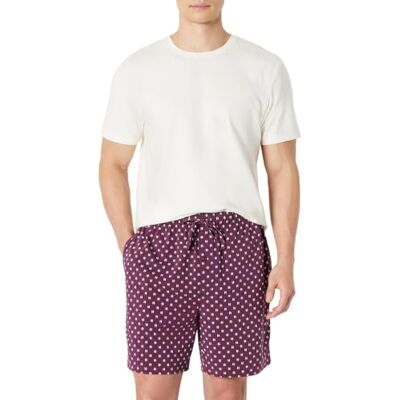 Amazon Essentials Herren Schlafanzug aus Baumwoll-Modal, Kurzärmeliges T-Shirt mit Shorts Amazon Essentials Herren Schlafanzug aus Baumwoll-Modal, Kurzärmeliges T-Shirt mit Shorts