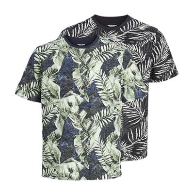 JACK & JONES Jjjeff AOP Tee Ss 2Pk Mp JACK & JONES Jjjeff AOP Tee Ss 2Pk Mp