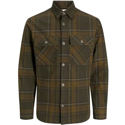 JACK & JONES Jprrayle Melange Check L/S Overshirt Sn JACK & JONES Jprrayle Melange Check L/S Overshirt Sn