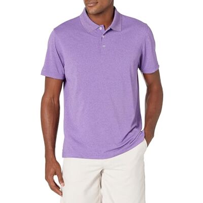 Amazon Essentials Herren Golf-Poloshirt, schmale Passform, schnelltrocknend, Purple Heather, Größe XL Amazon Essentials Herren Golf-Poloshirt, schmale Passform, schnelltrocknend, Purple Heather, Größe XL
