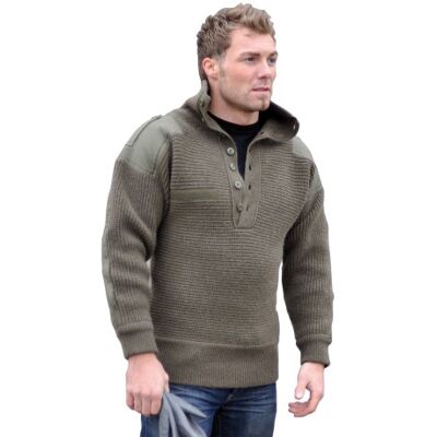 Mil-Tec Herren Alpin Pullover, Oliv, 54 EU Mil-Tec Herren Alpin Pullover, Oliv, 54 EU