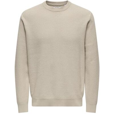 Only & Sons Onsmorgan Reg 12 Structure Crew Knit Only & Sons Onsmorgan Reg 12 Structure Crew Knit