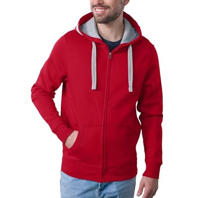 HRM Herren Jas M Kapuzenpullover, Rot, XXL HRM Herren Jas M Kapuzenpullover, Rot, XXL