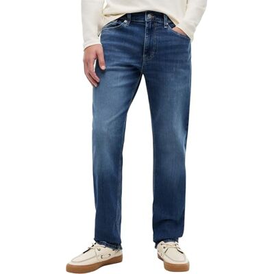 Tommy Jeans Ryan Slim STR Dh0235 Gerade, Herren, Denim (Denim Medium), 38W / 34L Tommy Jeans Ryan Slim STR Dh0235 Gerade, Herren, Denim (Denim Medium), 38W / 34L