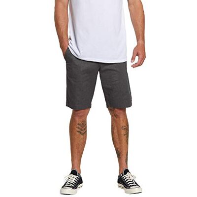 Volcom Herren Modern Fit 21" Chino Lässige Shorts, Dunkelgrau meliert, 56 Volcom Herren Modern Fit 21" Chino Lässige Shorts, Dunkelgrau meliert, 56