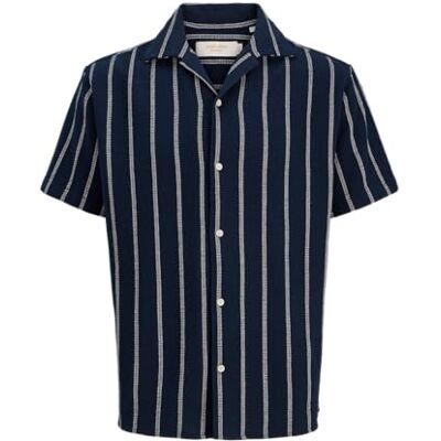 JACK & JONES Jorcoba Stripe Resort Shirt Ss Sn JACK & JONES Jorcoba Stripe Resort Shirt Ss Sn