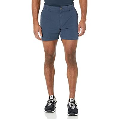 Amazon Essentials Goodthreads Men's 5" Inseam Flat-Front Stretch Chino Short Shorts, -navy, 36 Amazon Essentials Goodthreads Men's 5" Inseam Flat-Front Stretch Chino Short Shorts, -navy, 36