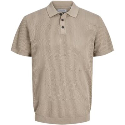 JACK & JONES Jjjess Knit Polo Ss Pls Plus Size JACK & JONES Jjjess Knit Polo Ss Pls Plus Size