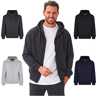 Iron Mountain Herren Hoodie mit Reißverschluss Fleece – Kapuzenjacke Baumwollmix mit Kängurutasche, Zip Sweatshirt Workwear für Freizeit Sport Alltag (Holzkohle, 3XL) Iron Mountain Herren Hoodie mit Reißverschluss Fleece – Kapuzenjacke Baumwollmix mit Kängurutasche, Zip Sweatshirt Workwear für Freizeit Sport Alltag (Holzkohle, 3XL)