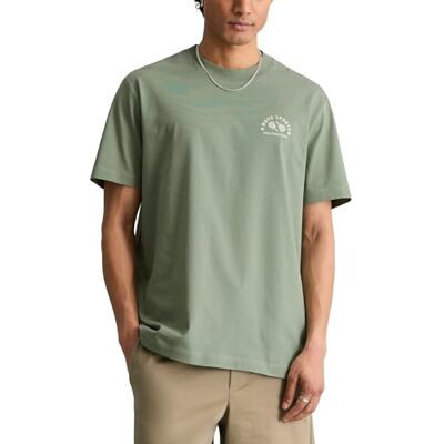 Marc O' Polo Marc OߴPolo Denim Herren T-Shirt mit Rundhalsausschnitt Relaxed Fit, Grün (Tea Green), L Marc O' Polo Marc OߴPolo Denim Herren T-Shirt mit Rundhalsausschnitt Relaxed Fit, Grün (Tea Green), L