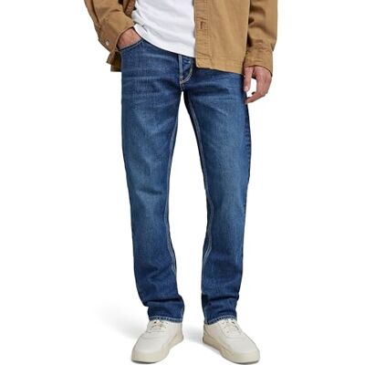 G-STAR Herren Mosa Straight Jeans, Blau (Faded Atlantic Ocean D23692-C052-G119), 35W / 30L G-STAR Herren Mosa Straight Jeans, Blau (Faded Atlantic Ocean D23692-C052-G119), 35W / 30L