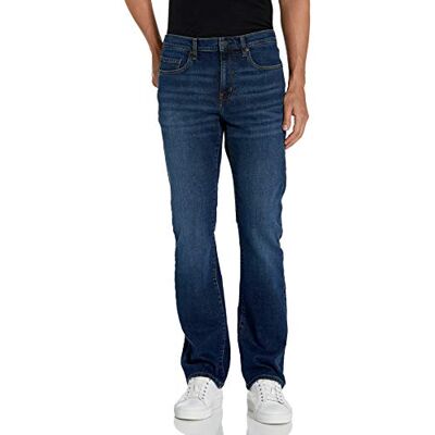 Amazon Essentials Herren Jeans, Slim-Fit-Stretch, Bootcut Auslauffarben, Dunkelblau Vintage, 32W / 31L Amazon Essentials Herren Jeans, Slim-Fit-Stretch, Bootcut Auslauffarben, Dunkelblau Vintage, 32W / 31L