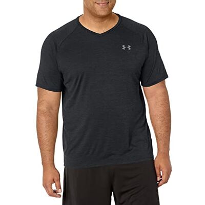 Under Armour Tech 2.0 Herren-T-Shirt, kurzärmelig, V-Ausschnitt, Schwarz, Mittel Under Armour Tech 2.0 Herren-T-Shirt, kurzärmelig, V-Ausschnitt, Schwarz, Mittel