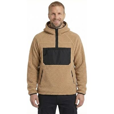 Brandit Teddyfleece Work Pullover 15Y, Farbe: Camel, Größe: L Brandit Teddyfleece Work Pullover 15Y, Farbe: Camel, Größe: L