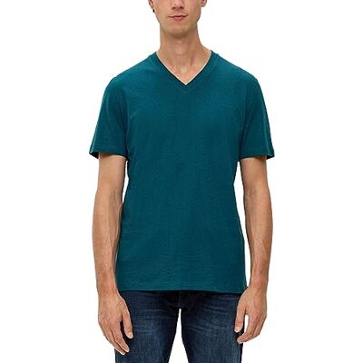s.Oliver Herren 2135707 T-Shirt Kurzarm, 6904 Petrol, S s.Oliver Herren 2135707 T-Shirt Kurzarm, 6904 Petrol, S