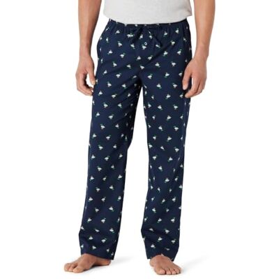 Amazon Essentials Herren Schlafanzughose Pyjamahose Lang Baumwolle Gerade Passform Elastischer Bund Amazon Essentials Herren Schlafanzughose Pyjamahose Lang Baumwolle Gerade Passform Elastischer Bund