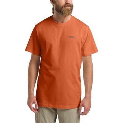 Jack Wolfskin Herren Essential M T-Shirt, Burnt Orange, S EU Jack Wolfskin Herren Essential M T-Shirt, Burnt Orange, S EU