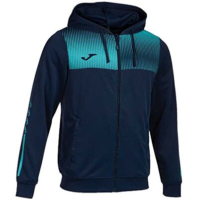 Joma Jacke mit kapuze mann Eco Supernova marineblau neon-türkis Joma Jacke mit kapuze mann Eco Supernova marineblau neon-türkis
