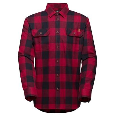 Mammut Tamaro Longsleeve Shirt Men Kariertes Herrenhemd, Outdoor Flanellhemd, Freizeithemd für Herren, Langarm, Atmungsaktiv, Schnelltrocknend, Rot und Schwarz Blood Red-Black, M Mammut Tamaro Longsleeve Shirt Men Kariertes Herrenhemd, Outdoor Flanellhemd, Freizeithemd für Herren, Langarm, Atmungsaktiv, Schnelltrocknend, Rot und Schwarz Blood Red-Black, M
