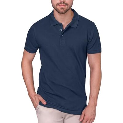 HRM Heavy Stretch Polo Herren Premium Poloshirt Navy, Gr. 3XL 95% Baumwolle & 5% Elasthan Basic Polohemd Bis 40°C Waschbar Hochwertige & Nachhaltige Workwear HRM Heavy Stretch Polo Herren Premium Poloshirt Navy, Gr. 3XL 95% Baumwolle & 5% Elasthan Basic Polohemd Bis 40°C Waschbar Hochwertige & Nachhaltige Workwear