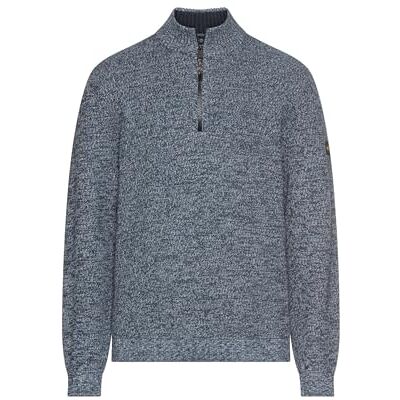 camel active Herren Strick-Troyer mit melierter Struktur Tintenblau, menswear-3XL camel active Herren Strick-Troyer mit melierter Struktur Tintenblau, menswear-3XL