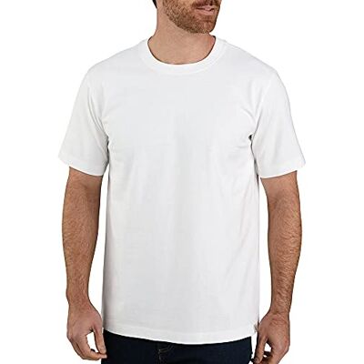Carhartt Herren Relaxed Fit, schweres, kurzärmliges T-Shirt, Weiß, XL Carhartt Herren Relaxed Fit, schweres, kurzärmliges T-Shirt, Weiß, XL