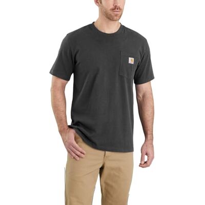 Carhartt Herren K87 Pocket S/S T-Shirt T-Shirt, Carbon Heather, M Carhartt Herren K87 Pocket S/S T-Shirt T-Shirt, Carbon Heather, M
