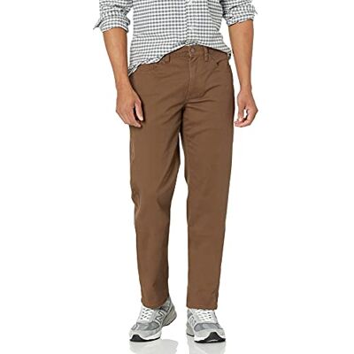 Amazon Essentials Herren 5-Pocket-Stretch-Twillhose, Gerade Geschnitten, Braun, 38W / 32L Amazon Essentials Herren 5-Pocket-Stretch-Twillhose, Gerade Geschnitten, Braun, 38W / 32L