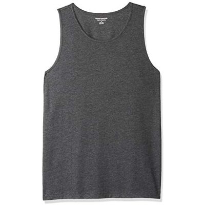 Amazon Essentials Herren Tanktop, Normale Passform, Dunkelgrau Meliert, XS Amazon Essentials Herren Tanktop, Normale Passform, Dunkelgrau Meliert, XS
