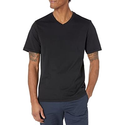 Amazon Essentials Herren Kurzarm-T-Shirt mit V-Ausschnitt (erhältlich in Big & Tall), Normale Passform, 2er-Pack, Schwarz/Olivgrün, X-Large Amazon Essentials Herren Kurzarm-T-Shirt mit V-Ausschnitt (erhältlich in Big & Tall), Normale Passform, 2er-Pack, Schwarz/Olivgrün, X-Large