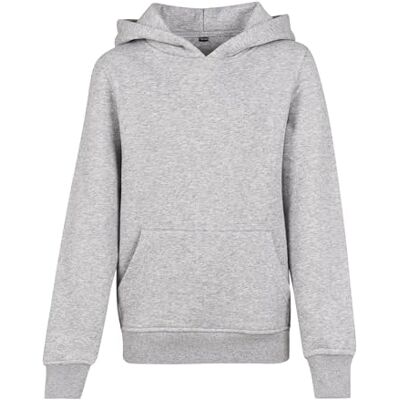 Build Your Brand Basic Kids Hoody, Heather Grey, 158/164 Build Your Brand Basic Kids Hoody, Heather Grey, 158/164