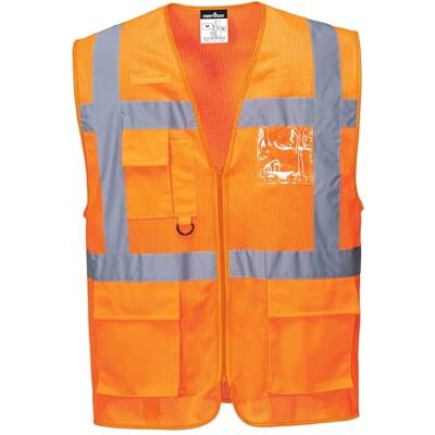 Portwest ATHEN MESH AIR EXEKUTIV WESTE, Größe: XXXL, Farbe: Orange, C376ORRXXXL Portwest ATHEN MESH AIR EXEKUTIV WESTE, Größe: XXXL, Farbe: Orange, C376ORRXXXL