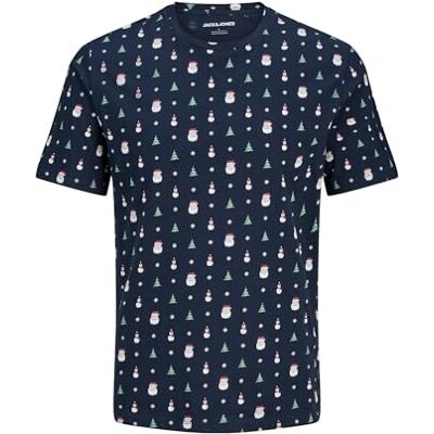 JACK & JONES Jjxmas AOP Tee Ss Crew Neck JACK & JONES Jjxmas AOP Tee Ss Crew Neck