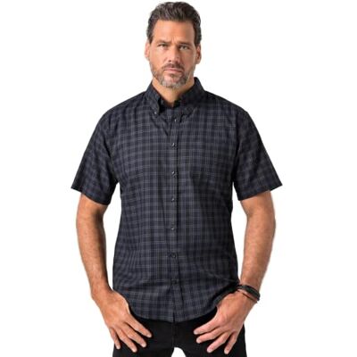 JP 1880 Herren große Größen Übergrößen Menswear L-8XL Karohemd, Halbarm, Buttondown-Kragen, Modern Fit schwarz 5XL 846015100-5XL JP 1880 Herren große Größen Übergrößen Menswear L-8XL Karohemd, Halbarm, Buttondown-Kragen, Modern Fit schwarz 5XL 846015100-5XL