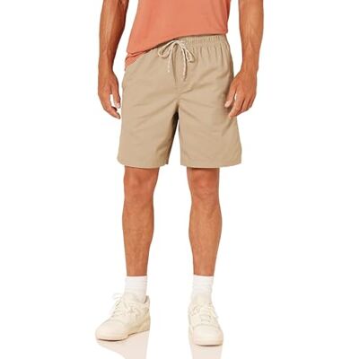 Amazon Essentials Herren Shorts mit Kordelzug und 20,3 cm Beininnenlänge (in Übergröße erhältlich), Khakibraun, XS Amazon Essentials Herren Shorts mit Kordelzug und 20,3 cm Beininnenlänge (in Übergröße erhältlich), Khakibraun, XS