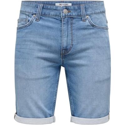 Only & Sons Only ONSPLY Life Jog Blue Shorts PK 8584, blau(bluedenim), Gr. XXL Only & Sons Only ONSPLY Life Jog Blue Shorts PK 8584, blau(bluedenim), Gr. XXL