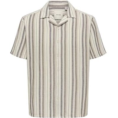 Only & Sons Onstrev Life Reg Stripe Ss Shirt Noos Only & Sons Onstrev Life Reg Stripe Ss Shirt Noos