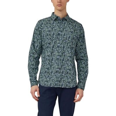 s.Oliver Slim Fit: Langarmhemd mit All-over-Print und Kentkragen s.Oliver Slim Fit: Langarmhemd mit All-over-Print und Kentkragen