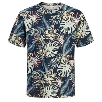 JACK & JONES Jjhonolulu AOP Tee Ss Crew Neck JACK & JONES Jjhonolulu AOP Tee Ss Crew Neck