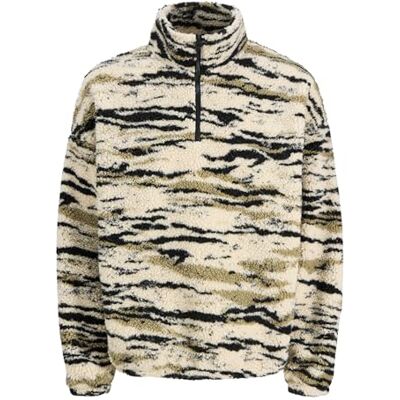 JACK & JONES Jorskin Teddy Half Zip Hn T25 JACK & JONES Jorskin Teddy Half Zip Hn T25