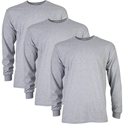 Gildan Unisex Langärmliges T-Shirt aus Ultra-Baumwolle, Stil G2400 T-Shirt, Sportgrau (3er-Pack), XXL Gildan Unisex Langärmliges T-Shirt aus Ultra-Baumwolle, Stil G2400 T-Shirt, Sportgrau (3er-Pack), XXL